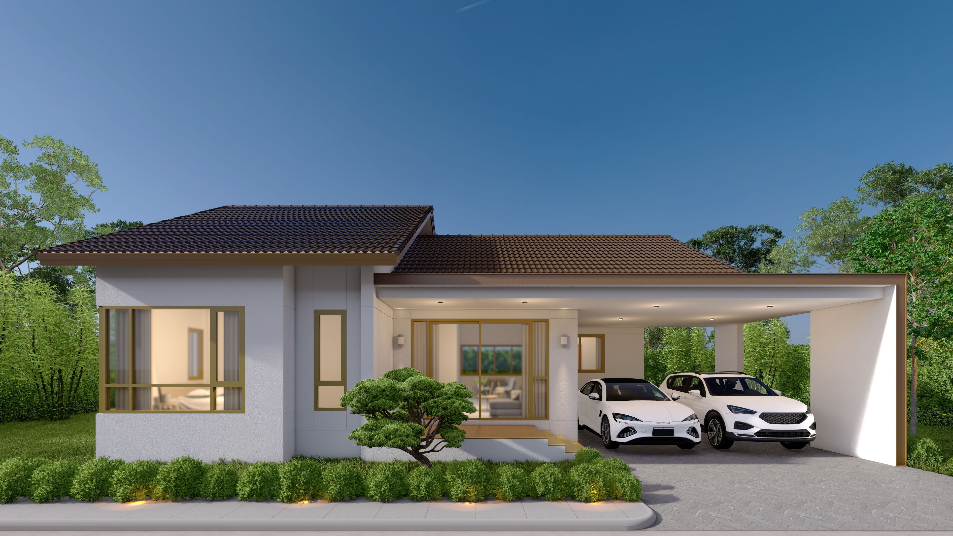 Single House — 3D Rendering (Modern Style)